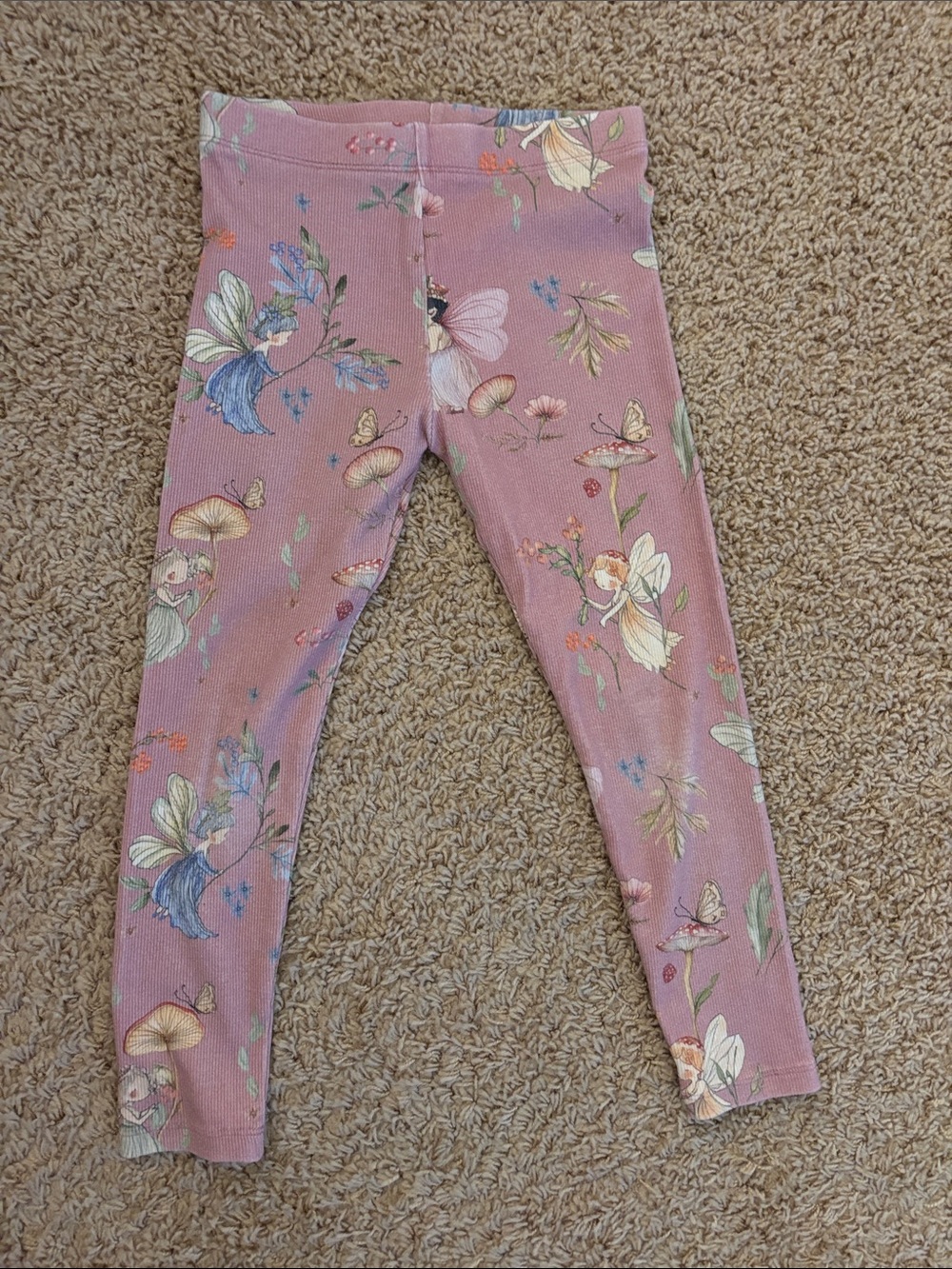 next Pink Floral & Fairy Print Leggings